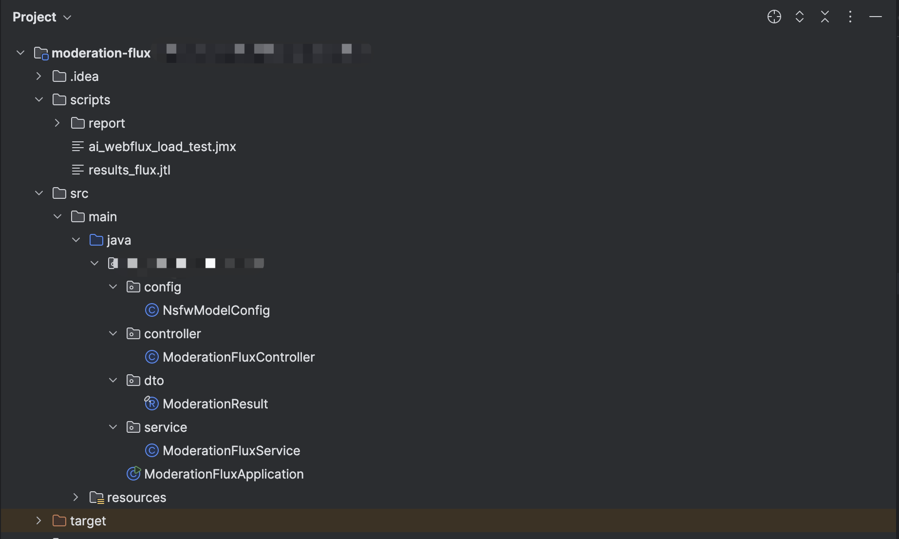 Spring WebFlux AI Moderation Service Project Structure Spring WebFlux AI Moderation Service Project Structure Diagram